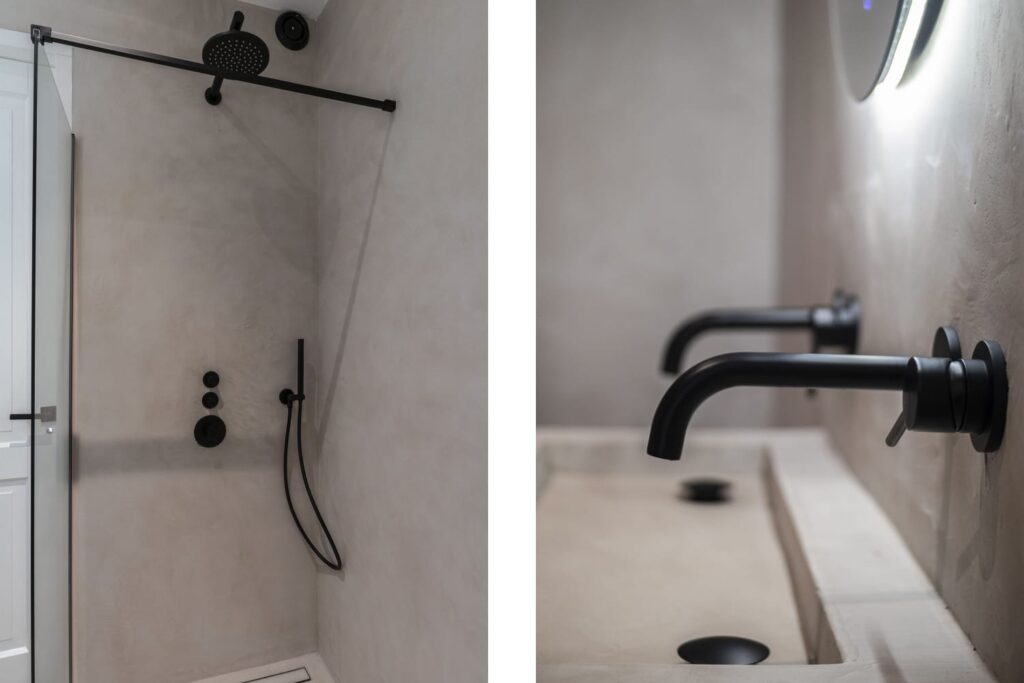 betonlook badkamers